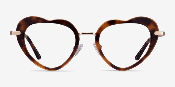 Honey Tortoise Gold Acétate Montures de lunettes de vue