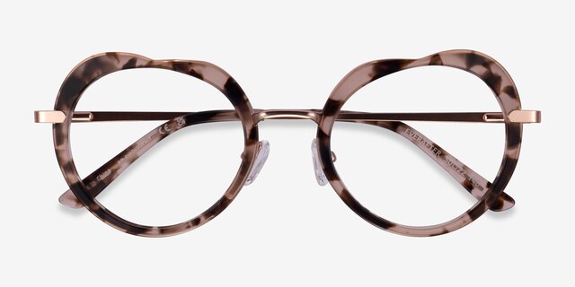 Everafter Écaille ivoire AcétateMontures de lunettes de vue d'EyeBuyDirect, Vue Rapprochée