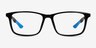 Agility Solid Black MetalEyeglass Frames from EyeBuyDirect, Front View