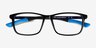 Agility Solid Black MetalEyeglass Frames from EyeBuyDirect, Closed View