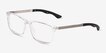 Agility Clear Crystal MetalEyeglass Frames from EyeBuyDirect, Angle View
