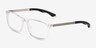Agility Clear Crystal MetalEyeglass Frames from EyeBuyDirect, Angle View
