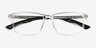 Agility Clear Crystal MetalEyeglass Frames from EyeBuyDirect, Closed View