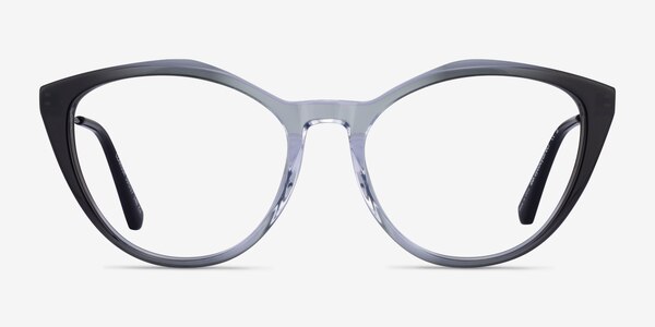 Clarissa Gradient Black Crystal Acétate Montures de lunettes de vue