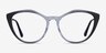 Clarissa Gradient Black Crystal AcetateEyeglass Frames from EyeBuyDirect, Front View