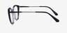 Clarissa Gradient Black Crystal AcetateEyeglass Frames from EyeBuyDirect, Side View