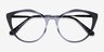 Clarissa Gradient Black Crystal AcetateEyeglass Frames from EyeBuyDirect, Closed View