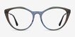 Clarissa Gradient Brown AcetateEyeglass Frames from EyeBuyDirect, Front View
