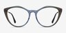 Clarissa Gradient Brown AcetateEyeglass Frames from EyeBuyDirect, Front View