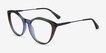 Clarissa Gradient Brown AcetateEyeglass Frames from EyeBuyDirect, Angle View