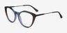 Clarissa Gradient Brown AcetateEyeglass Frames from EyeBuyDirect, Angle View
