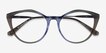 Clarissa Gradient Brown AcetateEyeglass Frames from EyeBuyDirect, Closed View