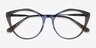 Clarissa Gradient Brown AcetateEyeglass Frames from EyeBuyDirect, Closed View