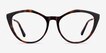 Clarissa Tortoise AcetateEyeglass Frames from EyeBuyDirect, Front View