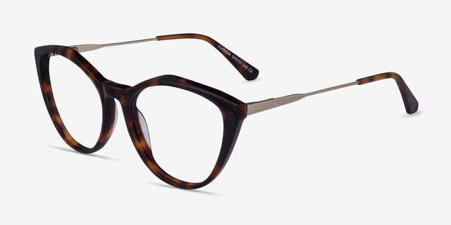 Clarissa Tortoise AcetateEyeglass Frames from EyeBuyDirect, Angle View
