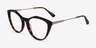 Clarissa Tortoise AcetateEyeglass Frames from EyeBuyDirect, Angle View