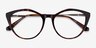 Clarissa Tortoise AcetateEyeglass Frames from EyeBuyDirect, Closed View