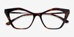 Tiffany Tortoise AcetateEyeglass Frames from EyeBuyDirect, Closed View