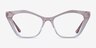 Tiffany Shiny Pink Gradient AcetateEyeglass Frames from EyeBuyDirect, Front View