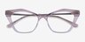 Tiffany Shiny Pink Gradient AcetateEyeglass Frames from EyeBuyDirect, Closed View