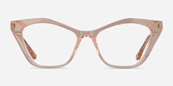 Tiffany Light Orange Acétate Montures de lunettes de vue