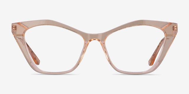 Tiffany Light Orange AcetateEyeglass Frames from EyeBuyDirect, Front View