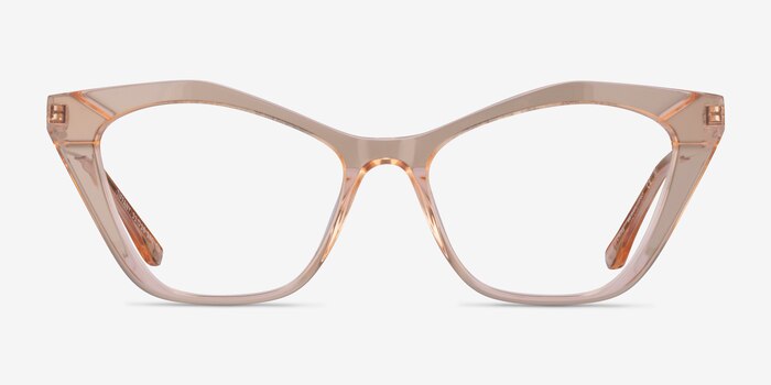 Tiffany Light Orange Acetate Eyeglass Frames from EyeBuyDirect