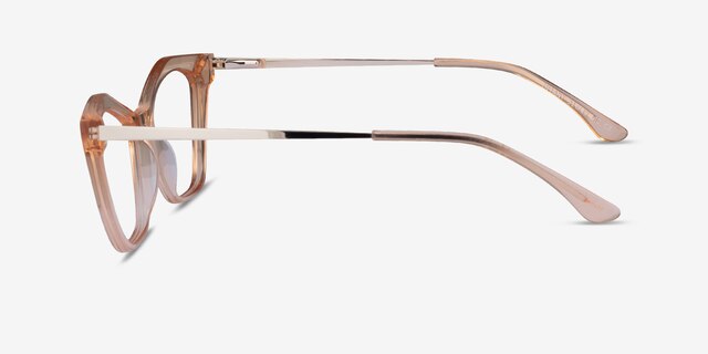 Tiffany Light Orange AcetateEyeglass Frames from EyeBuyDirect, Side View