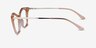 Tiffany Light Orange AcetateEyeglass Frames from EyeBuyDirect, Side View
