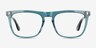Hugh Blue AcetateEyeglass Frames from EyeBuyDirect, Front View