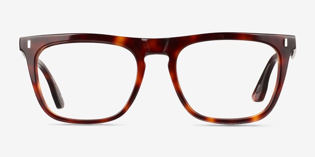 Hugh Tortoise AcetateEyeglass Frames from EyeBuyDirect, Front View