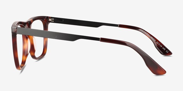 Hugh Tortoise AcetateEyeglass Frames from EyeBuyDirect, Side View