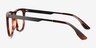 Hugh Tortoise AcetateEyeglass Frames from EyeBuyDirect, Side View