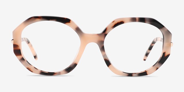 Rollerskate Ivory Tortoise AcetateEyeglass Frames from EyeBuyDirect, Front View