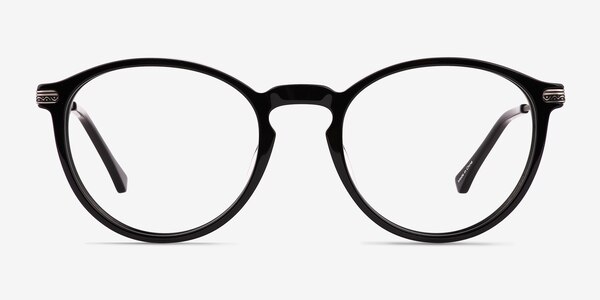 Boaz Matte Black Acétate Montures de lunettes de vue
