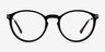 Boaz Matte Black AcetateEyeglass Frames from EyeBuyDirect, Front View