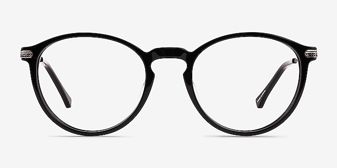 Boaz Matte Black Acetate Eyeglass Frames