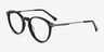 Boaz Matte Black AcetateEyeglass Frames from EyeBuyDirect, Angle View