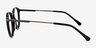 Boaz Matte Black AcetateEyeglass Frames from EyeBuyDirect, Side View