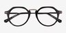 Phineas Black AcetateEyeglass Frames from EyeBuyDirect, Closed View