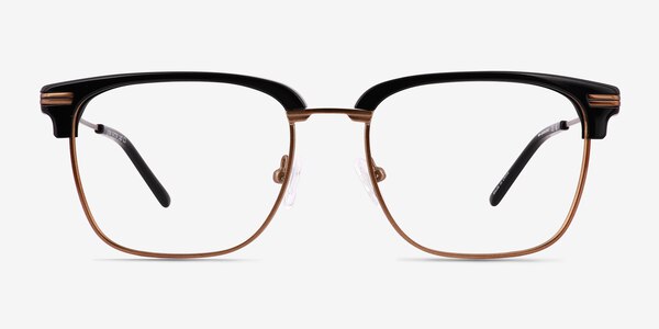 Ezra Browline Black Glasses for Men | Eyebuydirect