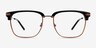 Ezra Black AcetateEyeglass Frames from EyeBuyDirect, Front View