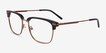 Ezra Black AcetateEyeglass Frames from EyeBuyDirect, Angle View