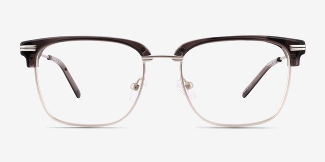 Ezra Gray Tortoise AcetateEyeglass Frames from EyeBuyDirect, Front View