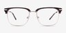 Ezra Gray Tortoise AcetateEyeglass Frames from EyeBuyDirect, Front View