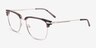 Ezra Gray Tortoise AcetateEyeglass Frames from EyeBuyDirect, Angle View