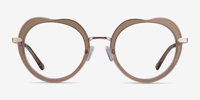 Everafter Crystal Brown AcetateEyeglass Frames from EyeBuyDirect, Front View
