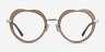 Everafter Crystal Brown AcetateEyeglass Frames from EyeBuyDirect, Front View