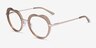 Everafter Crystal Brown AcetateEyeglass Frames from EyeBuyDirect, Angle View