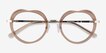 Everafter Crystal Brown AcetateEyeglass Frames from EyeBuyDirect, Closed View